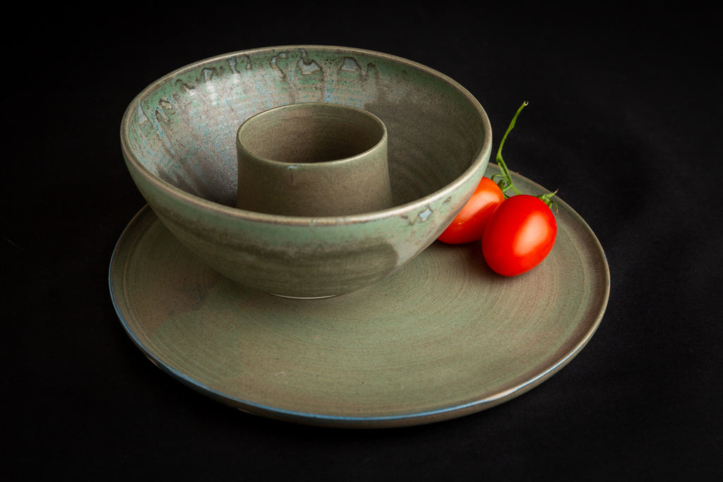 Dinner Plate - Olive Green Glaze - by Ceramic Rituals