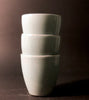 Porcelain Cups in Celadon Kwan Crackle Glaze