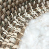 Poa Grass, Fleece, Rafia, Avocado Dyed Cotton on Base Basket by Poa and Pod